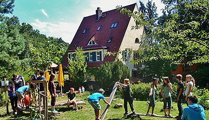 Villa Jhling beim Science Camp Halle 2013